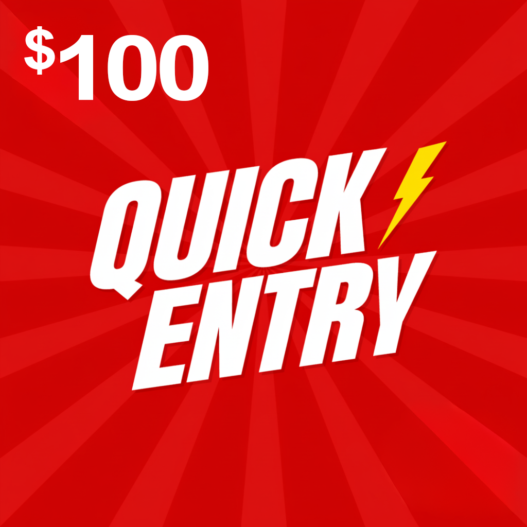 $100 QUICK ENTRY ⚡︎⚡︎ SPEEDJUNKIES