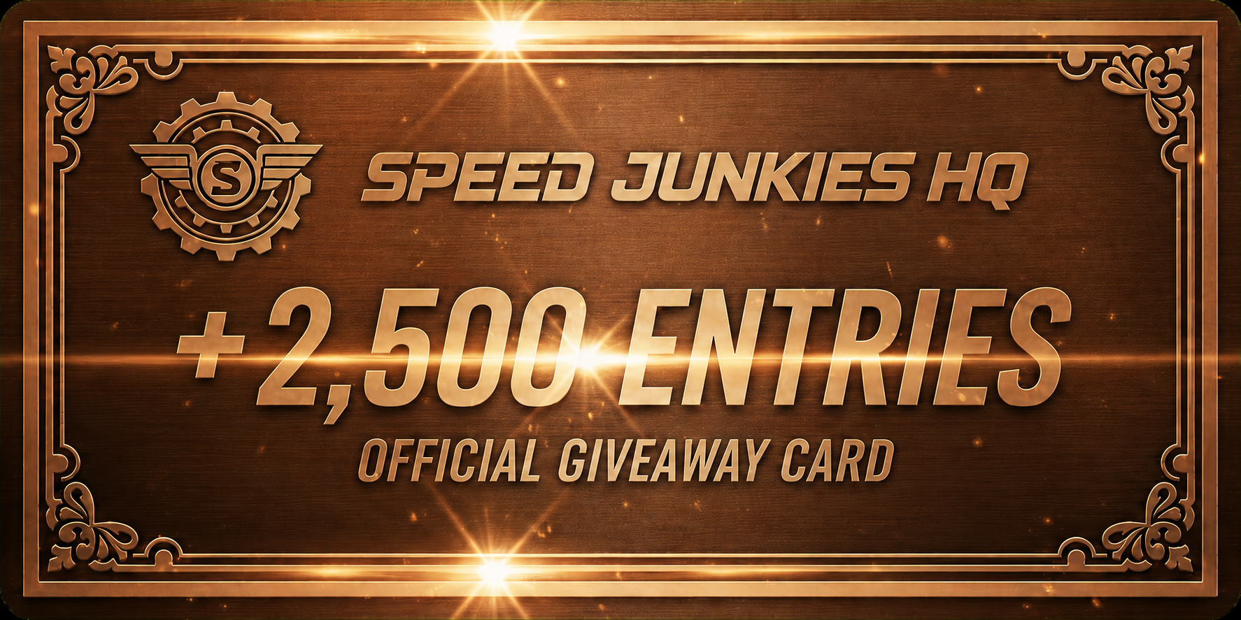 Speed Junkies QUICK ENTRY