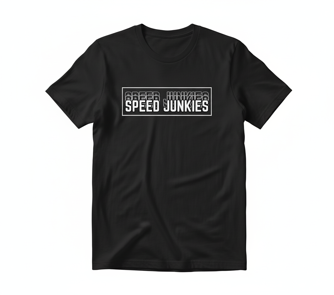 Speed Junkies Fade Logo Tee