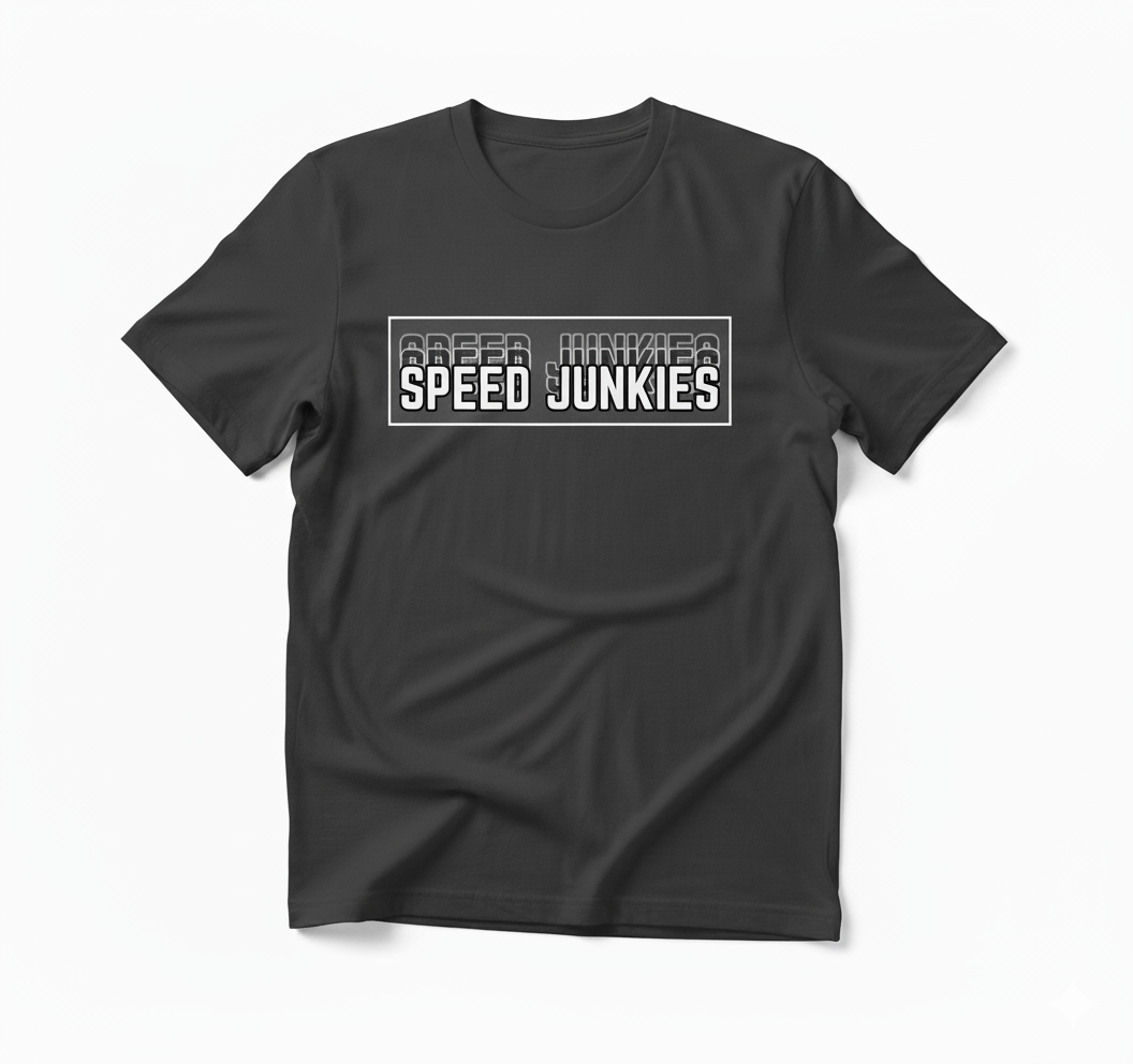 Speed Junkies Fade Logo Tee