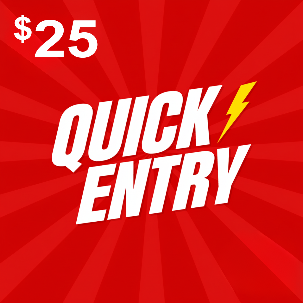 Quick Entry Form Logo QUICK ENTRY – $25 | Speed Junkies – Speed Junkies HQ